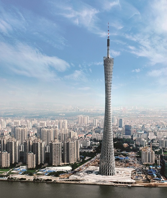 广州新电视塔——荣获钢结构金奖,2014年入选"中国当代十大建筑"